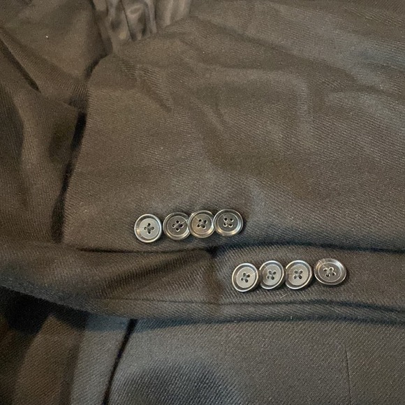 Loro Piana Black Cashmere Button Down Blazer Jacket 46R - Picture 8 of 10